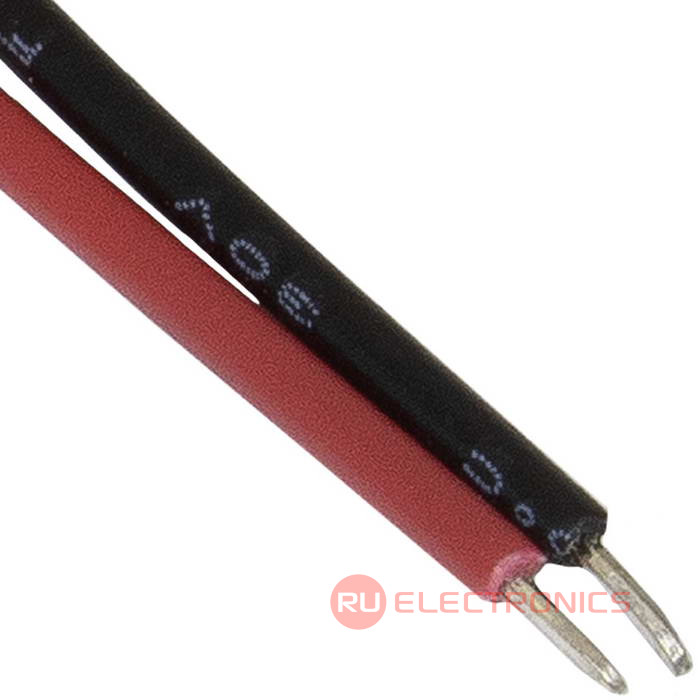 Разъём контактный RUICHI  SH 1,25mm 2pin 100mm M (штекер)  с 2 контактами 26AWG 10 см