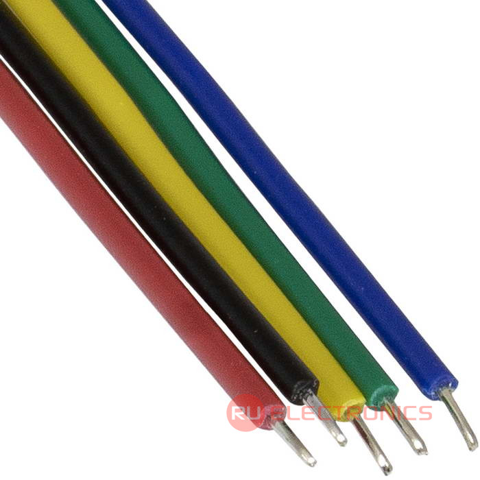 Разъём контактный RUICHI  SH 1,25mm 5pin 100mm F (гнездо) с 5 контактами 26AWG 10 см