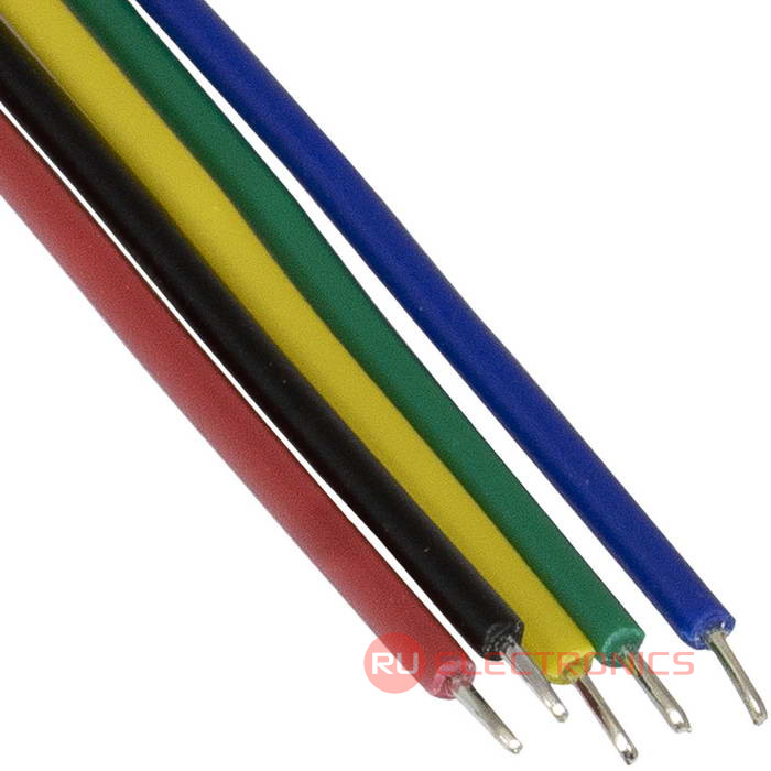 Разъём контактный RUICHI  SH 1,25mm 5pin 100mm M (штекер)с 5 контактами  26AWG 10 см