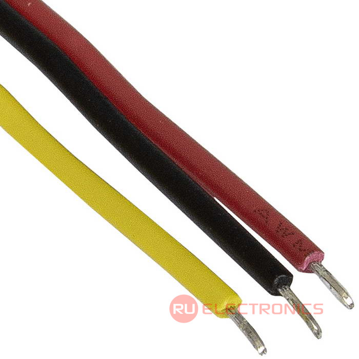 Разъём контактный RUICHI  SH 1,25mm 3pin 100mm M (штекер) с 3 контактами 26AWG 10 см