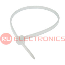 Стяжка кабельная нейлоновая неразъемная RUICHI, 150x3 мм, белая, упаковка 100 шт.