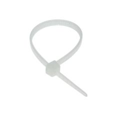 Стяжка кабельная нейлоновая неразъемная RUICHI, 100x3 мм, белая, упаковка 100 шт.