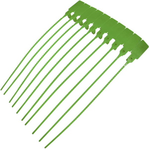 Пломба пластиковая номерная Fortisflex УП 255, зеленая, 315х20