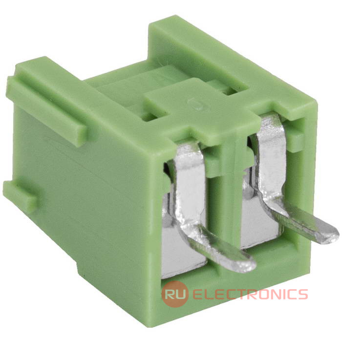 Винтовой клеммный блок RUICHI XY303V-02P на 2 клеммы M2.0, шаг 3.81 мм, лифт, 10 А, 26 - 16 AWG Винтовой клеммный блок RUICHI XY303V-02P на 2 клеммы M2.0, шаг 3.81 мм, лифт, 10 А, 26 - 16 AWG