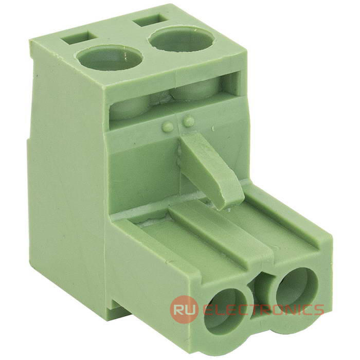 Разъемный клеммный блок на кабель RUICHI 2ERGK-5.0-02P, розетка (F), 2 контакта, шаг 5.00 мм Разъемный клеммный блок на кабель RUICHI 2ERGK-5.0-02P, розетка (F), 2 контакта, шаг 5.00 мм