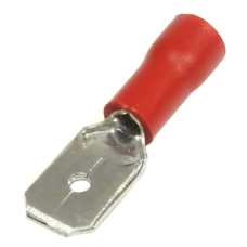 Клемма ножевая изолированная M-типа (вилка) RUICHI MDD 1.25-250 мм, красная