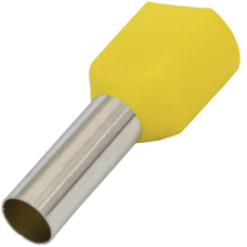 Наконечник штыревой втулочный изолированный RUICHI DTE06014, 3.5x14 мм, 2х6.0 мм?, желтый