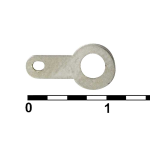 Клемма-лепесток одностороняя RUICHI 1-1-3.2-12, 3.2х12х6.3 мм, луженая медь