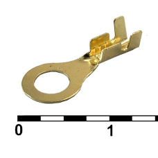 Наконечник кольцевой неизолированный RUICHI DJ431-4A, 0,5…0,8 мм?, латунь H65Y