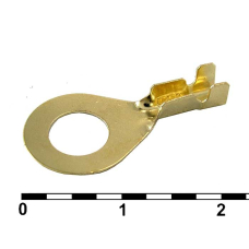 Наконечник кольцевой неизолированный RUICHI DJ431-6A.B.C.D, 1,0…1,5 мм?, латунь H65М