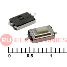 Тактовая кнопка RUICHI IT-1181A, 8x3.7x2.6 мм, OFF-(ON), 50 мА, 12 В, 100 мОм