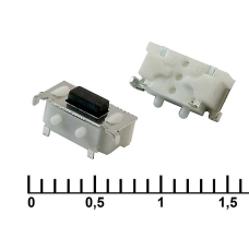 Тактовая кнопка RUICHI IT-1188E, 3.5x7.8x3.5 мм, OFF-(ON), SPST, 50 мА, 12 В, 100 мОм