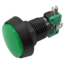Кнопка GMSI круглая RUICHI 4B-C с LED подсветкой 12 В, 5 А, 30 мОм, 250 В, NO(NC)+NC(NO), зелёная