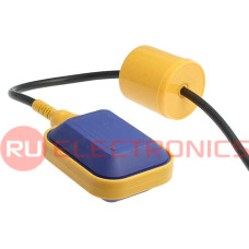 Поплавковый выключатель RUICHI, ON-OFF/OFF-ON, IP68, 8/4 А, 220/380 В, погружение 2 м, пластик желтый/синий