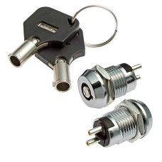Выключатель с ключом RUICHI SK10-01C-1, 2 положения, OFF-ON SPST, 0.5 А, 100 мОм, 500 В