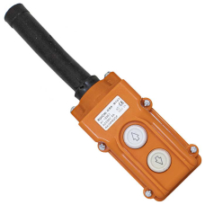 Пост 2-х кнопочный на кабель RUICHI GB8-B101, 50х70х140 мм, 250 В, 5 А, 50 мОм, -25…+55 °С, пластик, крышка ABS, оранжевый
