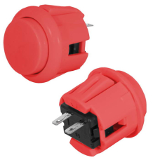 Кнопка GMSI RUICHI RC-1005-24-R, 24 мм, 12 А, 20 мОм, 12 В, круглая, цвет красный