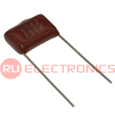 Металлопленочный конденсатор RUICHI 0.47 мкФ, 250 В, 10%, CL21