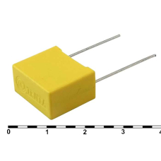 Металлопленочный конденсатор RUICHI 0.1  мкФ, 275 В AC 10% (X2)