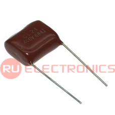 Металлопленочный конденсатор RUICHI 0.68 мкФ, 400 В, 10%, CL21