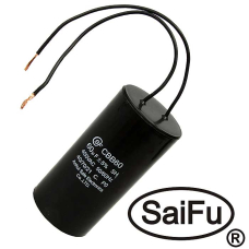 Пусковой конденсатор SAIFU CBB60, 60 мкФ, 450 В, с проводом