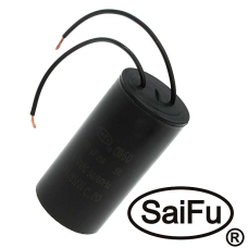 Пусковой конденсатор SAIFU CBB60, 20 мкФ, 630 В, с проводом