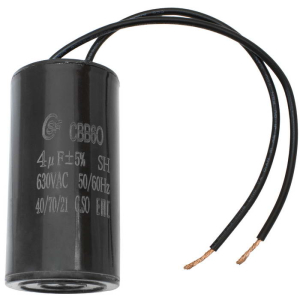 CBB60 4uF 630V WIRE SAIFU пусковой конденсатор 4 мкФ, 630 В, провод