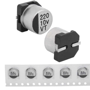 EVT010ADA221M0654 JWCO Конденсатор электролитический SMD, 220 мкФ, 10 В, 6.3х5.4 мм, -55…+105 °C, наработка 2000 часов