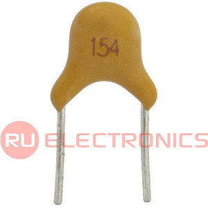 0.15uF/50V X7R, MLCC керамический конденсатор RUICHI, 0.15 мкФ, 50 В, X7R, ±10%, выводной