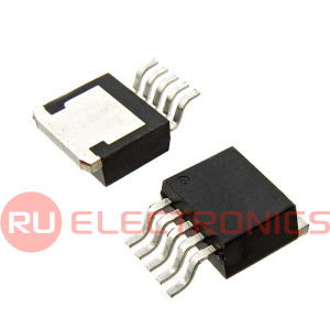 LM2596DSADJR4G, Понижающий регулятор ON Semiconductor, 3A, BUCK SWCH, 150 кГц,  корпус D2-PAK-5