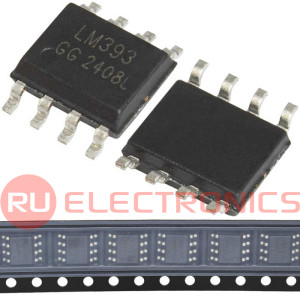 LM393 SLKOR 2х канальный компаратор, SOP-8