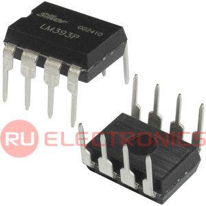 LM393P SLKOR 2х канальный компаратор, DIP-8