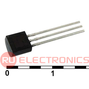 LP2950ACZ-5.0G, Регулятор с низким падением напряжения ON Semiconductor, 380мВ, 100мА,  5В, корпус TO-92