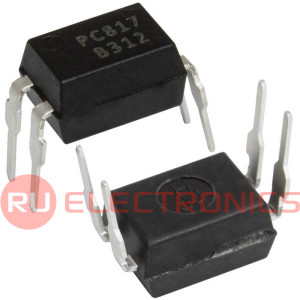 PC817B SLKOR, одноканальная оптопара с транзисторным выходом, NPN транзистор, 70 В, 5 кВ   изол, 130 %...260 % CTR, для  сквозного монтажа, DIP-4