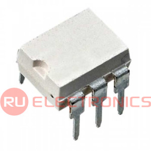 MOC3052M, Оптопара ON Semiconductor с симисторным выходом, 1 канал, 600В, 0.010A,  0.33Вт, корпус DIP-6