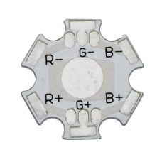 Светодиод мощный RUICHI, 1x1 Вт, 3 цвета, диаметр 20 мм