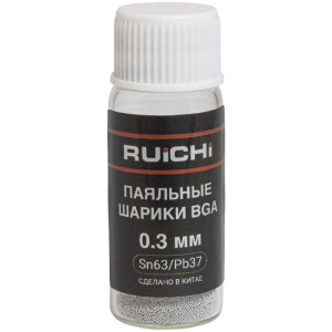 Шарики для реболлинга BGA RUICHI SB-SN63PB37-D030-Q25K, 0.3 мм, Sn63/Pb37, 25000 шт