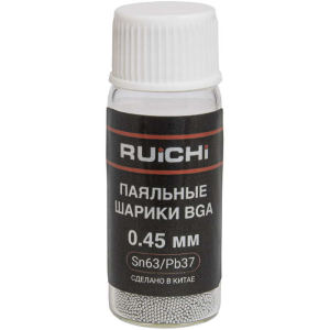 Шарики для реболлинга BGA RUICHI SB-SN63PB37-D045-Q25K, 0.45 мм, Sn63/Pb37, 25000 шт