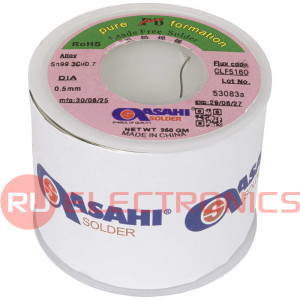 Припой ASAHI Sn99.3/CU0.7 d0.5mm 250g бессвинцовый, с флюсом CLF5160