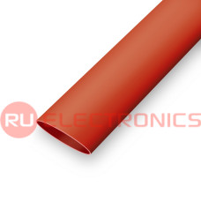 Термоусадочная трубка без клеевого слоя RUICHI, коэффициент усадки 2:1, длина 1 м, диаметр 14 мм, красная