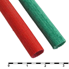 Силиконовая армированная электроизоляционная трубка RUICHI ТКСП, диаметр 7.0, красная, 1200 В