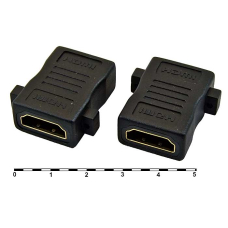 Разъём HDMI/DVI RUICHI HDMI F/F (HAP-015), чёрный