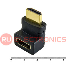 Разъём HDMI/DVI RUICHI HDMI F/M-R (SZC-017), угловой