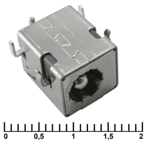 Разъём питания штырьковый RUICHI PJ017 2.5 мм, SMD монтаж