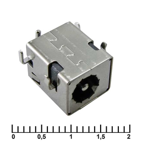 Разъём питания штырьковый PJ017 1.65 мм, SMD монтаж