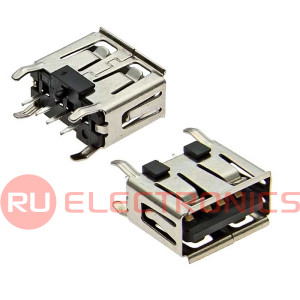 Разъём USB SZC USBA-1JS (SZC), 4 контакта