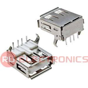 Разъём USB SZC USBA-1J (SZC), 4 контакта