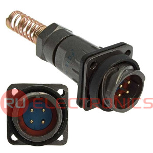 Разъём быстроразъёмный FQ18-4pin ZPJ-8, 4-х контактный