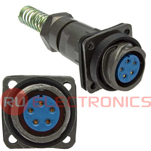 Разъём быстроразъёмный FQ18-5ZPK-8 (бл.каб.роз.), 5-ти контактный