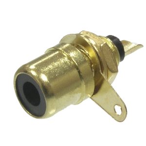 Разъём RCA RUICHI 7-0234B GOLD/RS-115G, 50 В